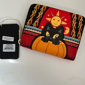 NWT Hocus Pocus Binx in a Pumpkin Loungefly Wallet